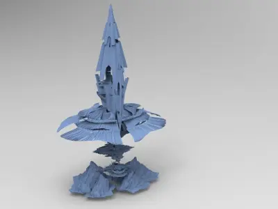 Knome King Mountain stone 3D model