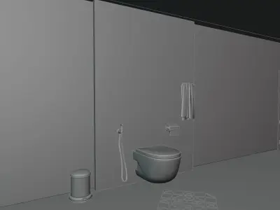 Washroom 3D model purchase
