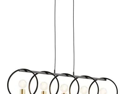 vele-luce-liberty-vl6302p05 light chandelier - gold 3D model