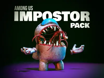 Among us - Impostor Pack Low-poly 3D model
