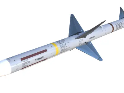 AIM-7 Sparrow 3D model