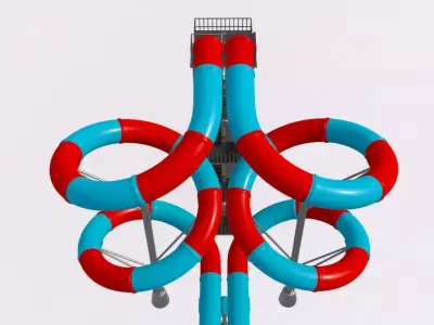 Water Slide Collection 3D model