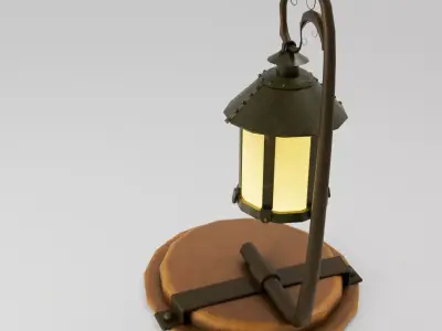 Sambe Lantern Free low-poly 3D model