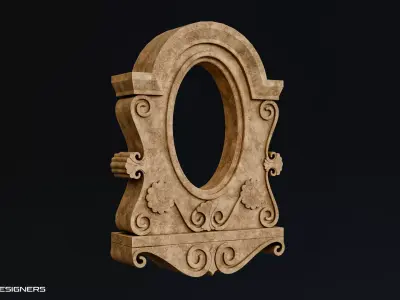 French Dormer Window Low-poly 3D model