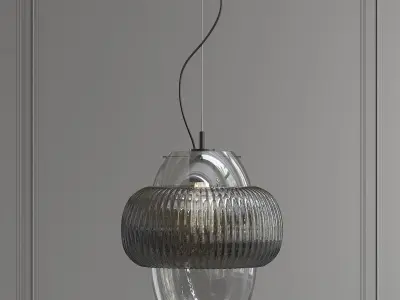 OROUND pendant light with shade 3D model