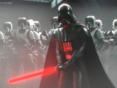  Darth Vader Combat Stance with Lightsaber 