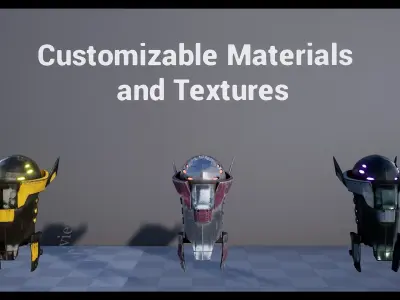 Drone Pack 2 - Full Metal Mega Series Low-poly 3D model Low-poly 3D model