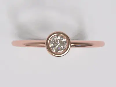 Light CZ Ring 6 3D print model