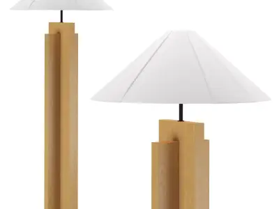 Il Solido Crossbase Lamp Crate And Barrel 3D model