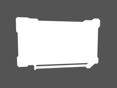 UHD High tech Graphical Interface v4 001 Low-poly 3D model