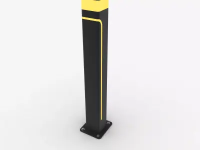 Bollard post 3D model