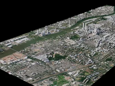 Guangzhou - China 3D model