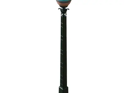Traffic Light 02 Low-poly 3D model