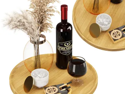Decorative set 06 3D model 9