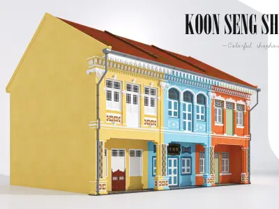 KOON SENG SHOPHOUSE 3D model