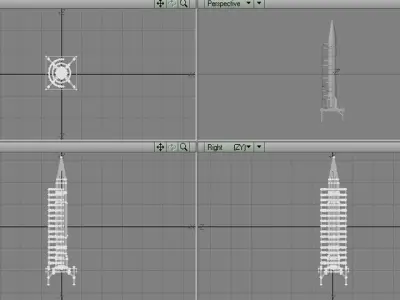 Rocket Missile - Scud 3D model