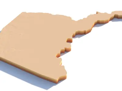 Sacramento city in California USA 3D model