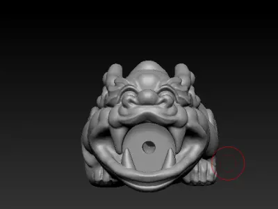 Pixiu Face Bracelet 3D print model 3D print model