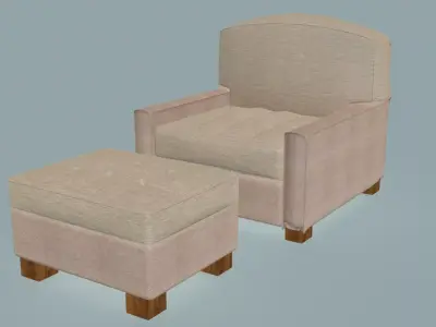Chelsea Club Lounge Chair 3D model