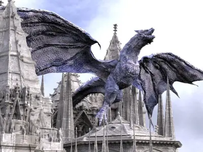 Ancient Civilization The Dragons Return Kit bash 3D models 3D model