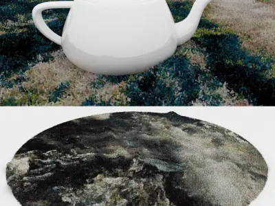 Round Rug Set 101 3D model