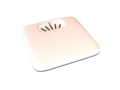 Cartoon Weight Scale v1 001 Low-poly 3D model