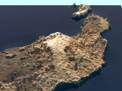 Lanzarote Island 3D model