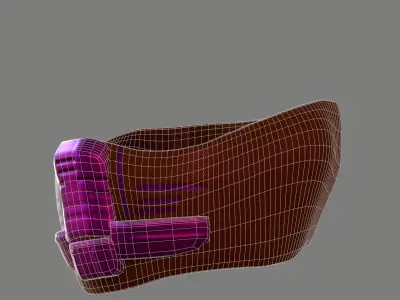Gas mask helmet 3d model scifi Low-poly  Low-poly 3D model 222