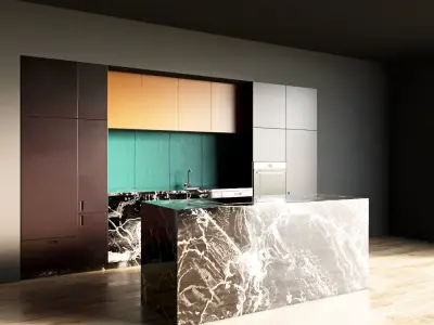117-Kitchen9 matte 10 3D model