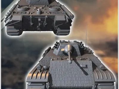 VK 1602 Leopard - Germany Eastern Western Front Normandy Italy B 3D print model V1