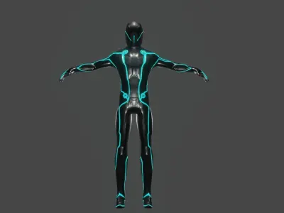 Tron Sci Fi Character 3D model