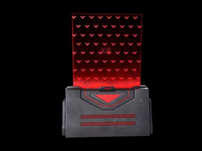 Sci-Fi Barrier V1 - 001 Low-poly 3D model