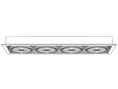 Ceiling Halogen 5 3D model