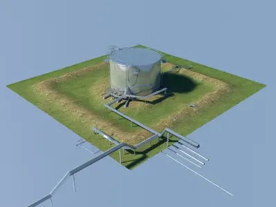 Oil barrel 3dMax 3D model