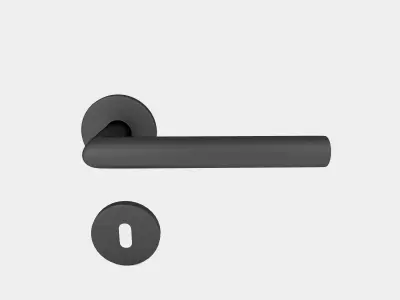 Round door handle 3D model