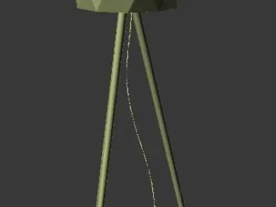 Floor Lamp Low-poly 3D model