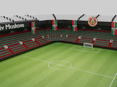 Lokomotiv Moskova Football Stadium Low-poly 3D model