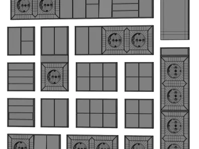 Ekinex sockets and switches 3D model