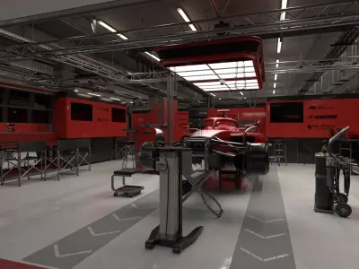  F1 TEAM TEST DAY SCENE 