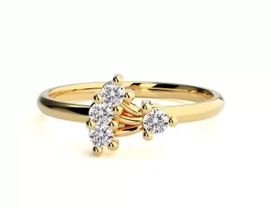 Women ring 3D print model 154