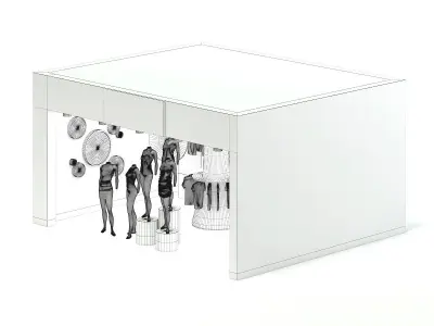 Women Clothes Store 3D Model 3D model