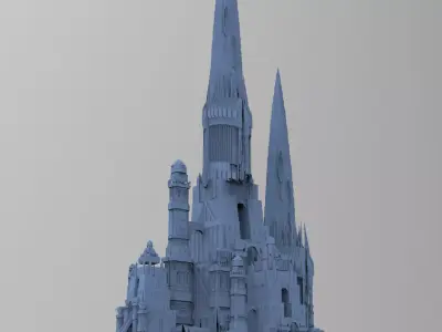 Wizards Master Fortress Towers 2  3D model