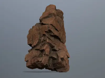 Stone rock Low-poly 3D model purchase