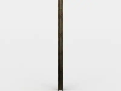 Metal beam Low-poly 3D model
