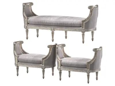 roberto soft bench art 343 3D model