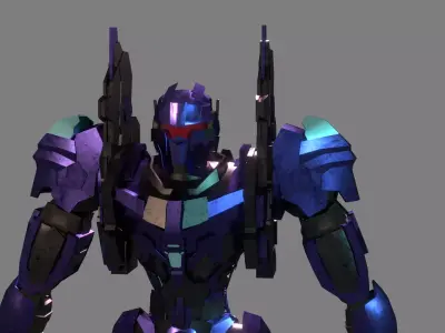 Blue Panser 3D model