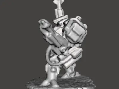 6MM SCALE HEAVY WALKER MECH MINIATURE MODEL FOR SCIFI GAMES 3D print model