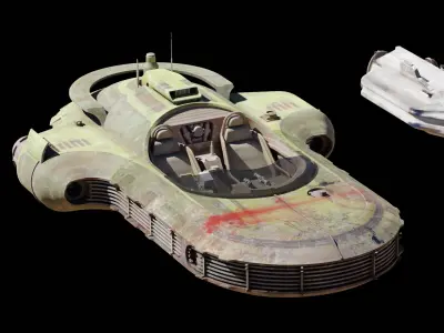 Star Wars Various Vehicles PACK Low-poly 3D model