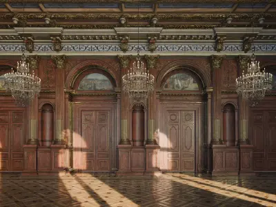 Grand Hall 3D model