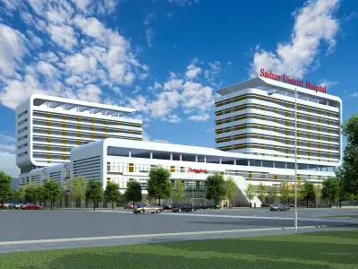 3D Hospital Model 3D model